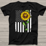 Scotstee Shop - American Flag Medical Assistant Sunflower Hippie Sunflower 4th Of July Shirt