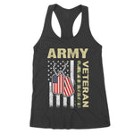 American Flag Shirt Camo Proud Us Army Veteran 4th Of July Shirt Women's Tank Top Army Shirts - Scotstee Shop