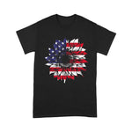 Scotstee Shop - American Flag Sunflower USA Flag Sunflower 4th Of July Shirt