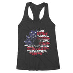 American Flag Sunflower USA Flag Sunflower 4th Of July Women's Tank Top - Scotstee Shop