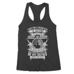 American Oath Defend The Constitution Army Veteran Women's Tank Top Army Shirts - Scotstee Shop