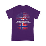 Scotstee Shop - American Raised with Norwegian Roots Norway 4th Of July Shirt