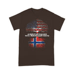 Scotstee Shop - American Raised with Norwegian Roots Norway 4th Of July Shirt