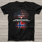 Scotstee Shop - American Raised with Norwegian Roots Norway 4th Of July Shirt