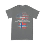 Scotstee Shop - American Raised with Norwegian Roots Norway 4th Of July Shirt