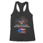 American Raised With Puerto Rican Roots Puerto Rico Women's Tank Top - Scotstee Shop