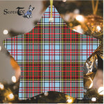 Anderson Ancient Tartan Ornament Star Ornament, Christmas Star Decorations, ceramic ornament, Plaid Star Ceramic Ornament, Christmas Ornament Decorations Gift