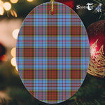 Anderson Modern Tartan Oval Ornaments, Christmas Tree Ornament, Plaid Christmas Ornaments, Ceramic Oval Christmas Tree Decoration, Tartan Oval Ornaments, Christmas Tree Ornament, Plaid Christmas Ornaments, Ceramic Oval Christmas Tree Decoration