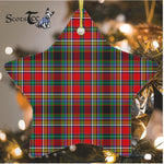 Anderson Of Arbrake Tartan Ornament Star Ornament, Christmas Star Decorations, ceramic ornament, Plaid Star Ceramic Ornament, Christmas Ornament Decorations Gift