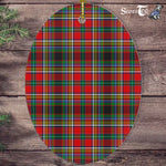 Anderson Of Arbrake Tartan Oval Ornaments, Christmas Tree Ornament, Plaid Christmas Ornaments, Ceramic Oval Christmas Tree Decoration, Tartan Oval Ornaments, Christmas Tree Ornament, Plaid Christmas Ornaments, Ceramic Oval Christmas Tree Decoration