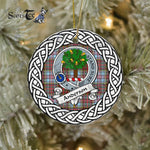 Anderson Scottish Clan Tartan Crest Badge Plaid Ornament Gift. Christmas Tree Ornament Anderson Clan Tartan Ornament,  ceramic ornament, personalized christmas ornaments, christmas tree ornaments, christmas door decorations, Plaid Ornament, Tartan Ceramic Ornament