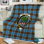 Anderson Tartan Blanket Plaid Blanket Anderson Clan Crest Badge Tartan Blanket - Scotstee Shop