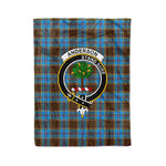 Anderson Tartan Blanket Plaid Blanket Anderson Clan Crest Badge Tartan Blanket - Scotstee Shop