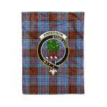 Anderson Tartan Blanket Plaid Blanket Anderson Modern Clan Crest Badge Tartan Blanket - Scotstee Shop