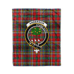Anderson Tartan Plaid Blanket Anderson Of Arbrake Clan Crest Badge Tartan Blanket Scottish Tartan Plaid Fleece Blanket