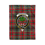 Anderson Tartan Plaid Blanket Anderson Of Arbrake Clan Crest Badge Tartan Blanket Scottish Tartan Plaid Fleece Blanket