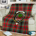 Anderson Tartan Plaid Blanket Anderson Of Arbrake Clan Crest Badge Tartan Blanket Scottish Tartan Plaid Fleece Blanket