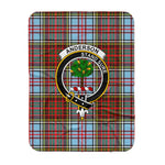 Scotstee Shop Tartan Plaid Blanket Anderson Ancient Clan Crest Badge Scottish Tartan Plaid Sherpa Blanket