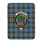 Scotstee Shop Tartan Plaid Blanket Anderson Clan Crest Badge Scottish Tartan Plaid Sherpa Blanket