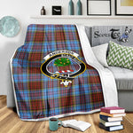 Scotstee Shop Tartan Plaid Blanket Anderson Modern Clan Crest Badge Scottish Tartan Plaid Sherpa Blanket