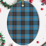 Angus Ancient Tartan Oval Ornaments, Christmas Tree Ornament, Plaid Christmas Ornaments, Ceramic Oval Christmas Tree Decoration, Tartan Oval Ornaments, Christmas Tree Ornament, Plaid Christmas Ornaments, Ceramic Oval Christmas Tree Decoration