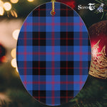 Angus Modern Tartan Oval Ornaments, Christmas Tree Ornament, Plaid Christmas Ornaments, Ceramic Oval Christmas Tree Decoration, Tartan Oval Ornaments, Christmas Tree Ornament, Plaid Christmas Ornaments, Ceramic Oval Christmas Tree Decoration