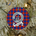 Anstruther Scottish Clan Badge Plaid Ornament Gift. Christmas Tree Ornament Anstruther Clan Tartan Ornament Great Christmas Ornaments Gift - Scotstee Shop