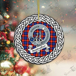 Anstruther Scottish Clan Tartan Crest Badge Plaid Ornament Gift. Christmas Tree Ornament Anstruther Clan Tartan Ornament,  ceramic ornament, personalized christmas ornaments, christmas tree ornaments, christmas door decorations, Plaid Ornament, Tartan Ceramic Ornament