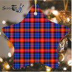 Anstruther Tartan Ornament Star Ornament, Christmas Star Decorations, ceramic ornament, Plaid Star Ceramic Ornament, Christmas Ornament Decorations Gift