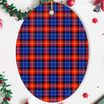 Anstruther Tartan Oval Ornaments, Christmas Tree Ornament, Plaid Christmas Ornaments, Ceramic Oval Christmas Tree Decoration, Tartan Oval Ornaments, Christmas Tree Ornament, Plaid Christmas Ornaments, Ceramic Oval Christmas Tree Decoration