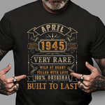April 1945 Years Old Vintage 76th Birthday Gifts Retro 76th Birthday Shirt vintage 1945 t shirt - Scotstee Shop