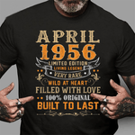 April 1956 Shirt 65 Years Old 65th Birthday Gifts Birthday Shirt 65th Birthday Shirt - Scotstee Shop