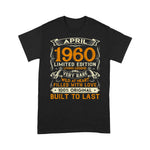 April 1960 60 Years Old 60th Birthday Gifts Birthday Shirt - Scotstee Shop