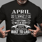 April 1992 Birthday 29 Years Old 29th Birthday Shirt - Scotstee Shop