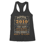 April 2010 Vintage 11 Years Old 11th Birthday Gifts Family Women's Tank Top - Scotstee Shop