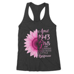 April Girls 1943 Birthday Gift 78 Years Old Made In 1943 Women's Tank Top - Scotstee Shop