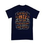 April Vintage 1972 Limited 49 Years Old 49th Birthday Shirt - Scotstee Shop