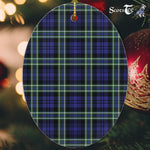Arbuthnot Tartan Oval Ornaments, Christmas Tree Ornament, Plaid Christmas Ornaments, Ceramic Oval Christmas Tree Decoration, Tartan Oval Ornaments, Christmas Tree Ornament, Plaid Christmas Ornaments, Ceramic Oval Christmas Tree Decoration