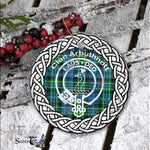 Arbuthnott Clan Tartan Crest Badge Plaid Ornament Gift. Christmas Tree Ornament Arbuthnott Clan Tartan Ornament Great Christmas Ornaments Gift - Scotstee Shop