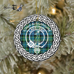 Arbuthnott Clan Tartan Crest Badge Plaid Ornament Gift. Christmas Tree Ornament Arbuthnott Clan Tartan Ornament Great Christmas Ornaments Gift - Scotstee Shop