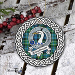 Arbuthnott Scottish Clan Tartan Crest Badge Plaid Ornament Gift. Christmas Tree Ornament Arbuthnott Clan Tartan Ornament,  ceramic ornament, personalized christmas ornaments, christmas tree ornaments, christmas door decorations, Plaid Ornament, Tartan Ceramic Ornament