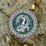Arbuthnott Scottish Clan Tartan Crest Badge Plaid Ornament Gift. Christmas Tree Ornament Arbuthnott Clan Tartan Ornament,  ceramic ornament, personalized christmas ornaments, christmas tree ornaments, christmas door decorations, Plaid Ornament, Tartan Ceramic Ornament