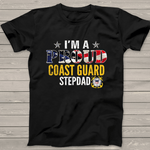 Scotstee Shop - Are You A Proud Of A USA Coast Guard Stepdad 4th Of July Shirt