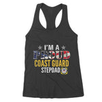 Are You A Proud Of A USA Coast Guard Stepdad 4th Of July Shirt Women's Tank Top - Scotstee Shop
