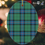 Armstrong Ancient Tartan Oval Ornaments, Christmas Tree Ornament, Plaid Christmas Ornaments, Ceramic Oval Christmas Tree Decoration, Tartan Oval Ornaments, Christmas Tree Ornament, Plaid Christmas Ornaments, Ceramic Oval Christmas Tree Decoration