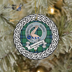 Armstrong Scottish Clan Tartan Crest Badge Plaid Ornament Gift. Christmas Tree Ornament Armstrong Clan Tartan Ornament,  ceramic ornament, personalized christmas ornaments, christmas tree ornaments, christmas door decorations, Plaid Ornament, Tartan Ceramic Ornament