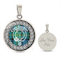 Scotstee Shop - Scotstee Shop Jewelry Gordon Tartan Crest Clan Scotland Tartan Plaid Circle Pendant Necklace Jewelry Gift For Women