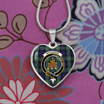 Scotstee Shop - Scotstess Shop Jewelry Clan MacKenzie Tartan Heart Necklace Jewelry