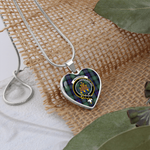 Scotstee Shop - Scotstess Shop Jewelry Clan MacKenzie Tartan Heart Necklace Jewelry