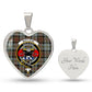 Scotstee Shop - Scotstess Shop Jewelry MacLeod Of Harris Weathered Clan Tartan Heart Necklace Jewelry